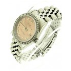 Rolex Datejust Stainless Steel Diamond Bezel Salmon Dial 31mm Automatic Watch